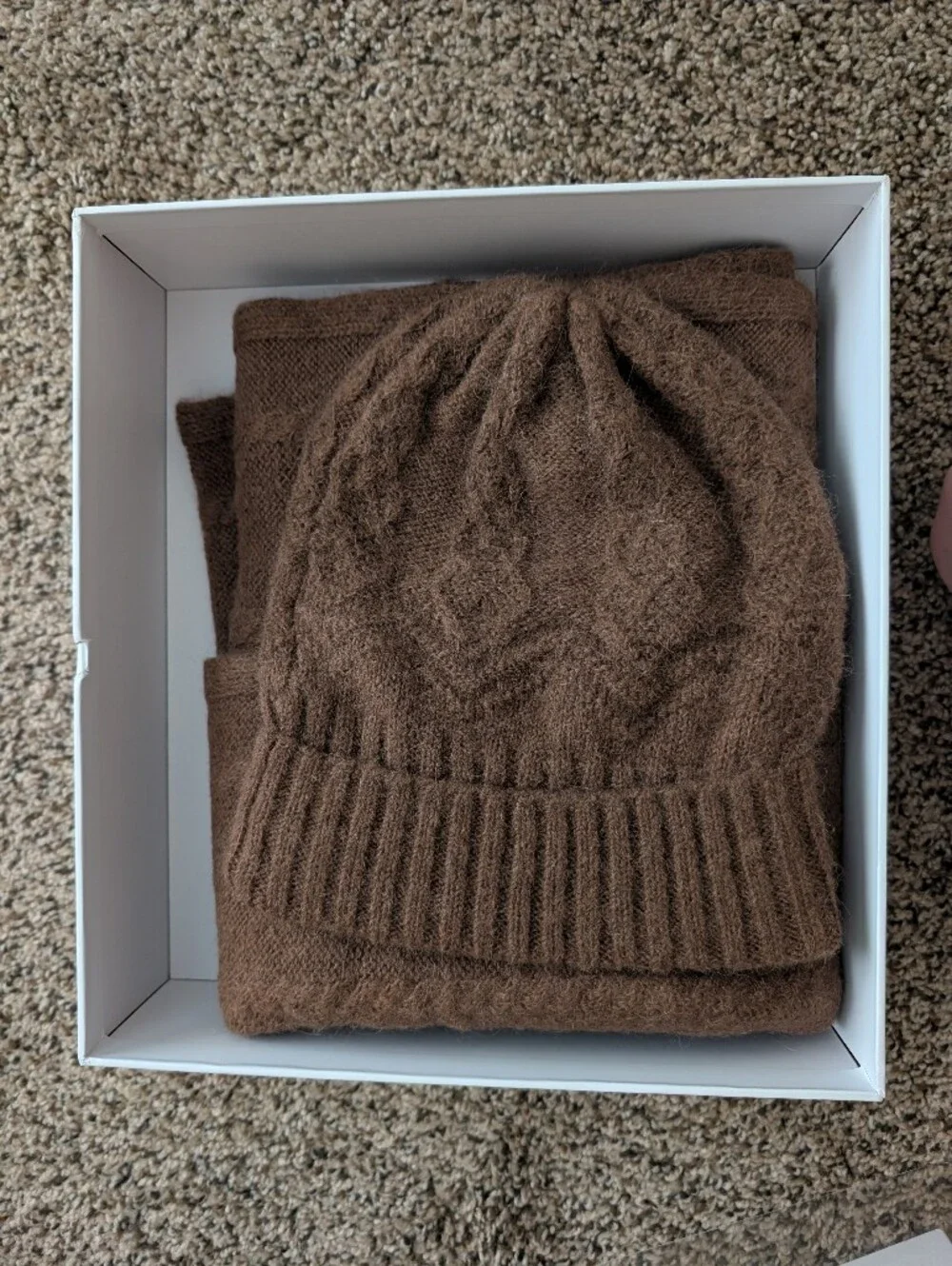 Brooks Brothers Scarf Set In Brown